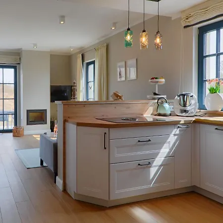 Reetland Am - Premium Reetdachvilla Mit 3 Schlafzimmern, Sauna Und Kamin F27 * Dranske